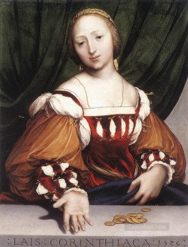 Lais of Corinth Renaissance Hans Holbein the Younger Oil Paintings